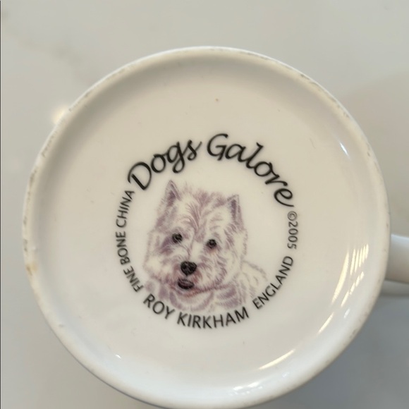Fine bone English China Roy Kirkham White and Black Dog mug - Picture 6 of 10